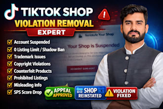 tiktokshop violation removal appeal reinstatement specialist