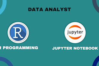 perform data analysis, visualization using rstudio and jupyter notebook