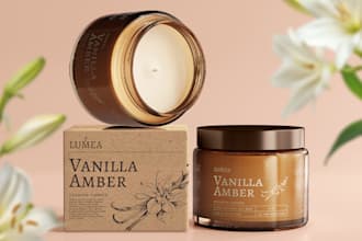design custom candle labels and scent product stickers
