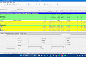 prepare schedule on primavera p6