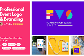 create a custom event logo and complete branding package