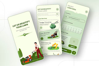 develop lawn service app, lawn mowing app, garden pruning app, gardening service