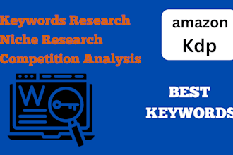 do niche and keywords research for amazon KDP