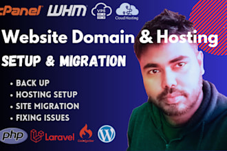 do website hosting setup and migration, seamless server transfers