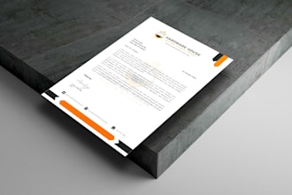 do letterhead design and visiting card design