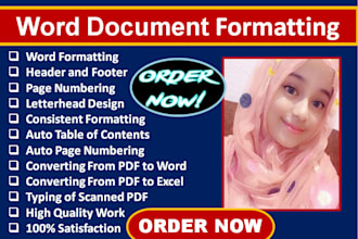 fix, format, design ms word documents, table of content quickly