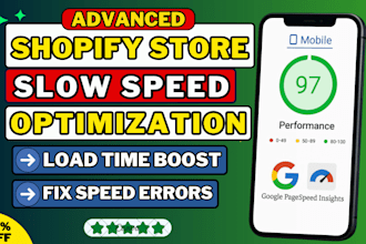 increase fix shpify store page speed improve shopify speed up slow shopify speed