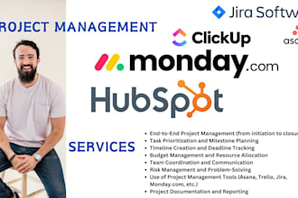 manage your projects using monday jira asana click up