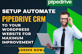 setup automate pipedrive crm to your wordpress website for maximum improvement