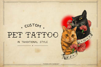 create stunning pet tattoo design