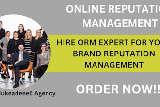 do ORM service online reputation management for your brand