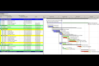 prepare schedule on primavera p6 or ms project