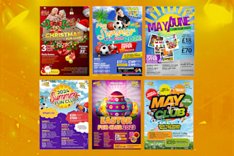design party flyer, event, club, church, christmas, halloween flyer design