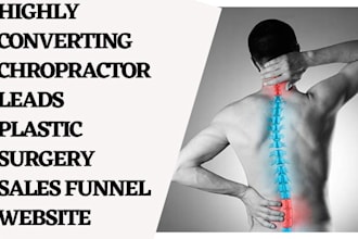 generate converting chropractor leads surgery landing page chropractor website