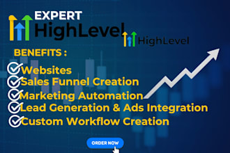 maximize your business with gohighlevel CRM, funnel, and automation setup