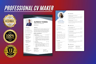 make professional ats cv resume maker design build update cover letter linkedin