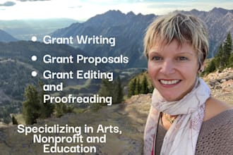 do grant writing or review and edit your nonprofit grants