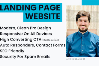 design a one page wordpress website and landing page