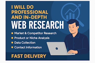 do professional and in depth web research on any topic or niche