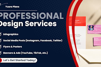 design catchy infographics, social media posts and more