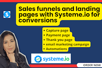 create sales funnels and landing pages with systeme io for conversions
