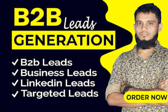 do targeted b2b lead generation, linkedin lead and prospect list building