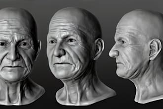 do realistic 3d head, full body model, bjd, character design, action figure, stl
