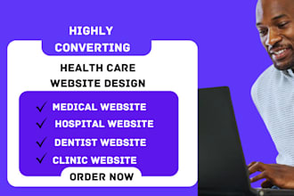 design medical healthcare clinics dentist health insurance wordpress website