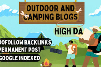 do high da outdoor and camping guest post with dofollow backlinks