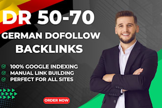 provide german backlinks from top da 90 sites de link building and german SEO