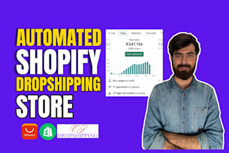 build an automated shopify dropshipping store shopify website