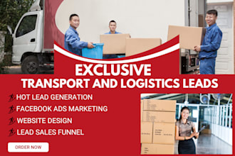 generate hot logistics leads moving leads transportation leads logistics website