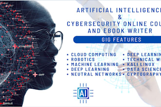 write artificial intelligence, cybersecurity udemy, tella online course content