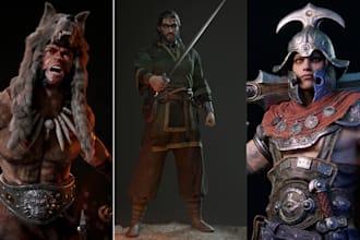 model 3d game stylized character 3d unreal engine game asset art unity blender