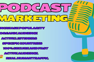 promote your podcast on the music channel
