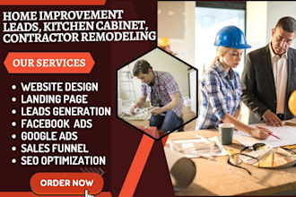 generate home improvement leads, kitchen cabinet, contractor remodeling leads