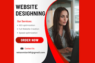 develop and design website or fix issues in budget