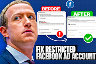 be your meta expert and fix restricted ad accounts