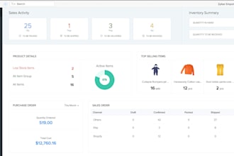 develop zoho websites, zoho automation, setup zoho crm, landing page, mvp