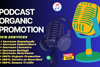 promote your podcast to get organic audience