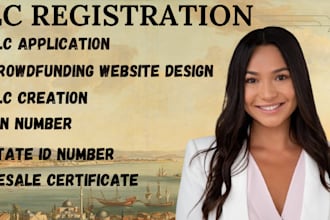 do USA llc application crowdfunding campaign website design