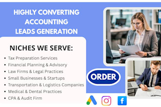 generate highly converting accounting leads tax leads business leads bookkeeping