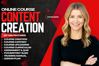 create online course creation training manual course content course curriculum