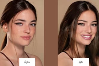 glam up your picture by retouching