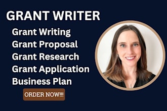 write your grant proposal, grant research, grant writing, business plan and rfp