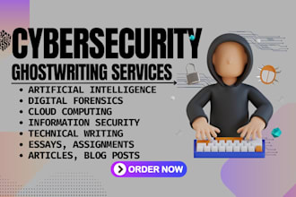 do your writing on ai, machine learning, cybersecurity, iot, web3, ebook, report