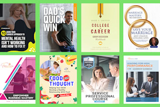 design workbooks, lead magnets in canva and adobe indesign