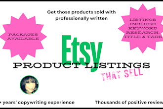 write excellent etsy descriptions