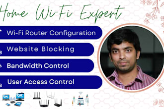configure wifi router, control bw and block website