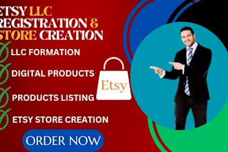 do verified etsy llc store creation digital product etsy seo listing tax id